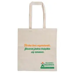 TORBA BAWEŁNIANA NA KSIĄŻKI „TORBA BEZ WYMÓWEK. JESZCZE JEDNA KSIĄŻKA SIĘ ZMIEŚCI” WSPIERA DECYZJE