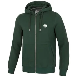 BLUZA PIT BULL SMALL LOGO ROZPINANA CIEMNOZIELONA ROZMIAR S