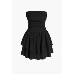 SUKIENKA MINI CZARNA Z MARSZCZENIAMI CIDER ROZMIAR M