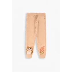 SPODNIE DRESOWE DZIECIĘCE BRĄZOWE KOCIA SZAJKA COCCODRILLO ROZMIAR 134