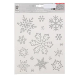 NAKLEJKI TRANSPARENTNE ŚWIĄTECZNE 10 SZTUK GWIAZDKI