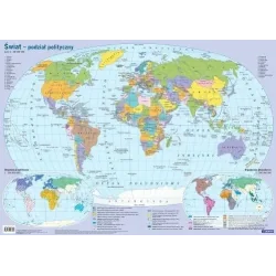 MAPA ŚWIATA POLITYCZNA. PLANSZA EDUKACYJNA
