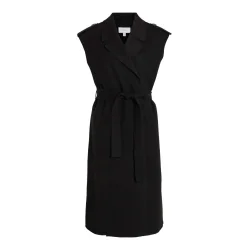 KAMIZELKA DAMSKA DŁUGA VILA CZARNA ROZMIAR M