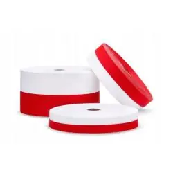 TAŚMA SZTANDAROWA BIAŁO-CZERWONA 50 M 10 CM DO FLAG I SZARF ARIADNA