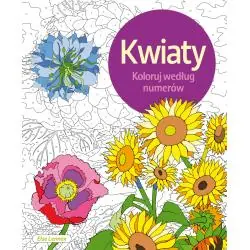 KWIATY. KOLORUJ WEDŁUG NUMERÓW