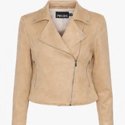 KURTKA DAMSKA Z IMITACJI SKÓRY PIECES BEMINDA ROZMIAR S