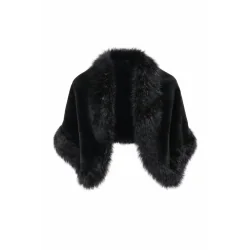 FUTRZANA NARZUTKA DAMSKA ROZMIAR UNIWERSALNY