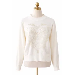 SWETER DAMSKI Z HAFTEM ROZMIAR UNIWERSALNY