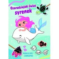 CZARODZIEJSKI ŚWOAT SYRENEK NAKLEJKI ZDRAPKI