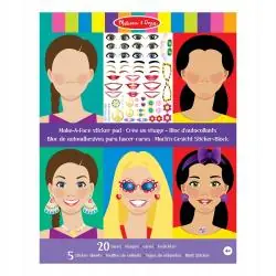 ZESTAW KREATYWNY NAKLEJKI I ARKUSZE TWARZY 4+