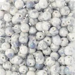 KORALIKI DO BIŻUTERII SZARE Z POŁYSKIEM 8MM