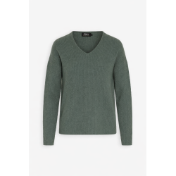 SWETER DAMSKI ONLY Z DEKOLTEM W SEREK ROZMIAR L