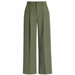 SPODNIE DAMSKIE WIDE LEG CIDER PLISOWANE CASUAL 2XL