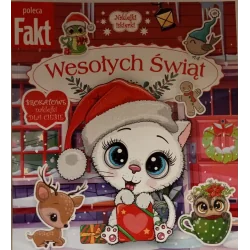 WESOŁYCH ŚWIĄT BROKATOWE NAKLEJKI