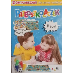 PRZEDSZKOLACZEK KSIĄŻKA Z ZADANIAMI +2 GRY PLANSZOWE DLA CAŁEJ RODZINY!