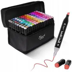 DWUSTRONNE MARKERY ALKOHOLOWE 120 SZT. Z ESTETYCZNYM ETUI