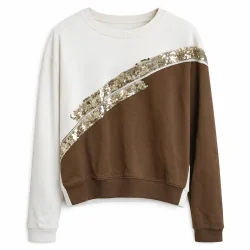 BLUZA DAMSKA Z CEKINOWYM ZDOBIENIEM ROZMIAR UNIWERSALNY