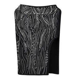 SPÓDNICA DAMSKA Z CYRKONIAMI I KORALIKAMI ROZMIAR L/XL