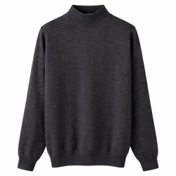 SWETER Z GOLFEM SZARY ROZMIAR XXL