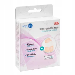 MAJTKI POPORODOWE WIELORAZOWE PRZEWIEWNE ROZMIAR XL 2 SZT. AKUKU