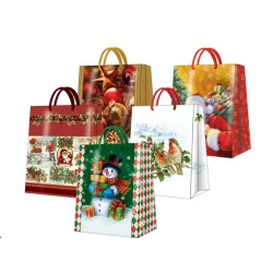 TORBA PREZENTOWA ŚWIĄTECZNA 17X26X26 CM