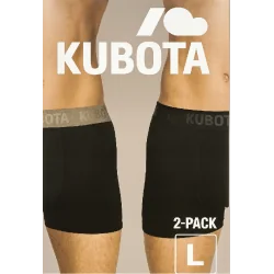 KUBOTA BOKSERKI MĘSKIE CZARNE 2-PAK ROZMIAR L