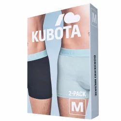 BOKSERKI MĘSKIE KUBOTA 2-PACK CZARNE I MIĘTOWE ROZMIAR M