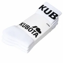 BIAŁE SKARPETKI KUBOTA 3-PAK ROZMIAR 39-42