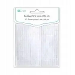 TAŚMA DWUSTRONNA KOSTKA 3D 2MM 800 SZTUK