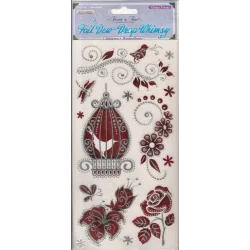 ZESTAW NAKLEJEK ŚWIĄTECZNYCH DEKORACJI