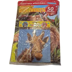 DZIECIAKI POZNAJĄ DZIECIAKI ZWIERZĘTA KREATYWNA WYKLEJANKA + PUZZLE 3+