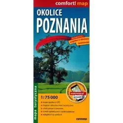 OKOLICE POZNANIA 1:75 000. MAPA LAMINOWANA