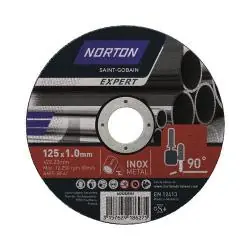 NORTON EXPERT TARCZA TNĄCA DO METALU INOX 125X1,0 MM