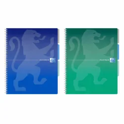 KOŁOZESZYT OXFORD A4 80 KARTEK KRATKA Z REGISTRAMI