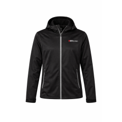 KURTKA SOFTSHELL MĘSKA Z KAPTUREM HIMOUNTAIN CZARNA ROZMIAR XL