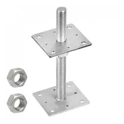 PODSTAWA SŁUPA REGULOWANA DOMAX PSR 100 M24 100X250X4 DO BETONU