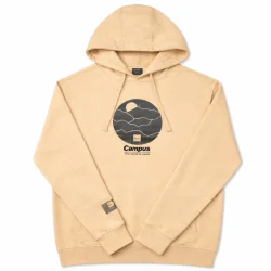 BLUZA DAMSKA Z KAPTUREM BEŻOWA ROZMIAR S CAMPUS