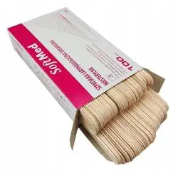 SZPATUŁKA LARYNGOLOGICZNA DREWNIANA SOFTMED 100 SZT NIERYSTERYLNA