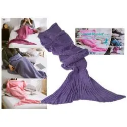 KOC SYRENI OGON SYRENA MAERMID FIOLETOWY 180CM