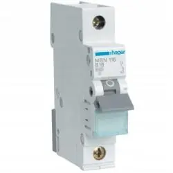 WYŁĄCZNIK NADPRĄDOWY 1P C16A 6KA HAGER MCN116E