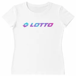 T-SHIRT DAMSKI LOTTO BIAŁY BAWEŁNIANY ROZMIAR L