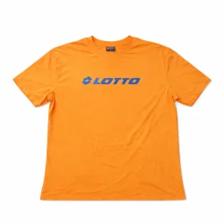 KOSZULKA MĘSKA LOTTO POMARAŃCZOWA L BAWEŁNIANA Z KRÓTKIM RĘKAWEM