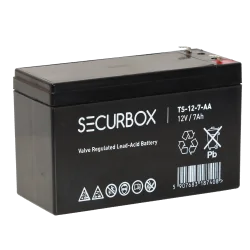 AKUMULATOR VRLA AGM 12V 7AH SECURBOX TS-12-7-AA DO UPS I ALARMU