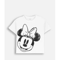 T-SHIRT DZIEWCZĘCY MICKEY MOUSE Z KRÓTKIM RĘKAWEM ROZMIAR 128 COCCODRILLO