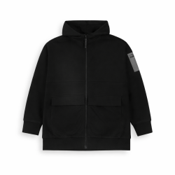 BLUZA CHŁOPIĘCA Z KAPTUREM NA SUWAK COCCODRILLO 158 CM