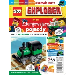 LEGO EXPLORER ZDUMIEWAJĄCE POJAZDY GAZETKA + PREZENT 3/2021