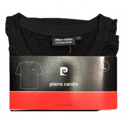 KOSZULKA MĘSKA CZARNA ROZMIAR L PIERRE CARDIN