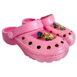 KLAPKI CHODAKI PIANKOWE PSI PATROL BROKATOWE ROZMIAR 26-27