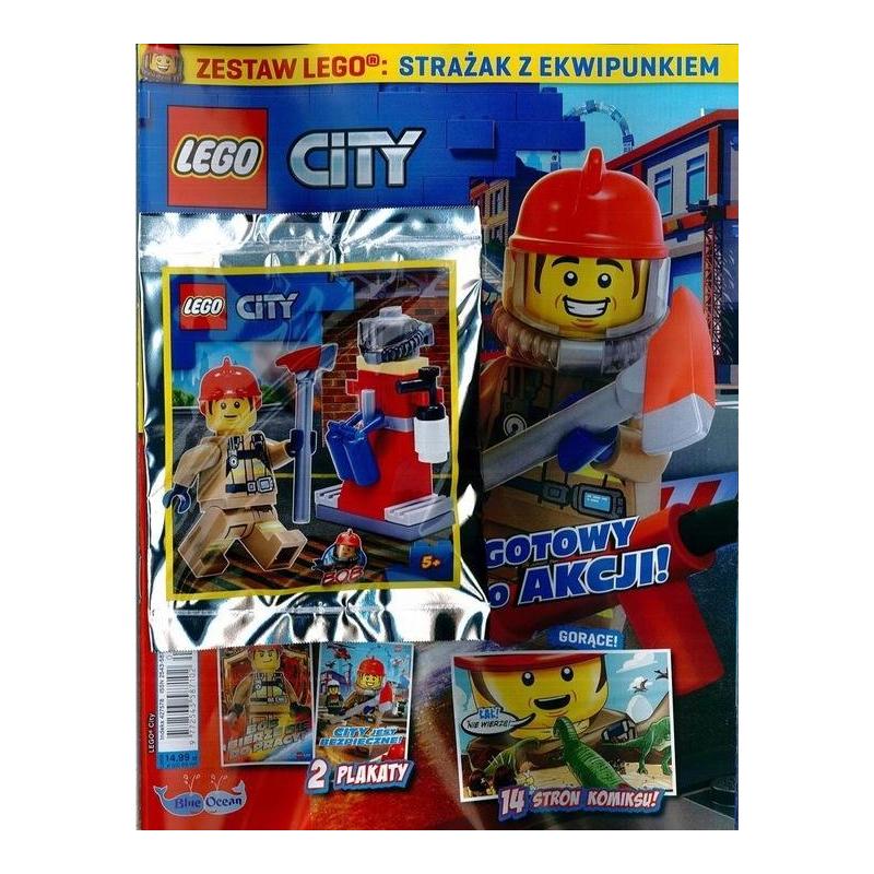 LEGO CITY GOTOWY DO AKCJI! STRAŻAK Z EKWIPUNKIEM + ZABAWKA - Egmont