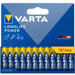 BATERIE ALKALICZNE VARTA AA LONGLIFE POWER 12 SZTUK LR03